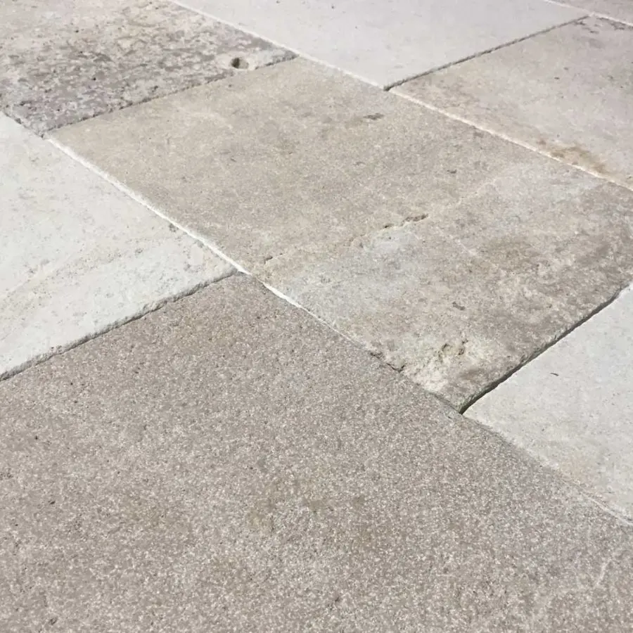 Antiqued French limestone flooring Natural Stone Consulting