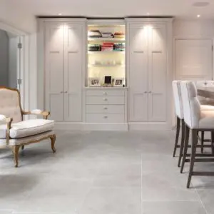 Chalon grey limestone tiles. Charmot limestone tiles