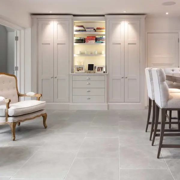 Chalon grey limestone tiles. Charmot limestone tiles