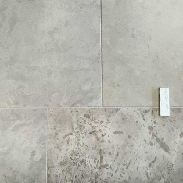 Lunar tumbled aged limestone flooring