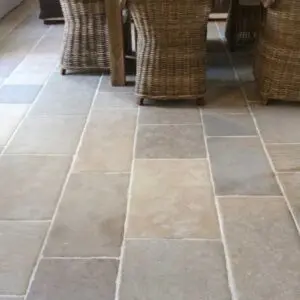 Rustic limestone floor