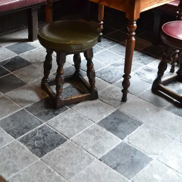Bruges antiqued stone quarry tiles