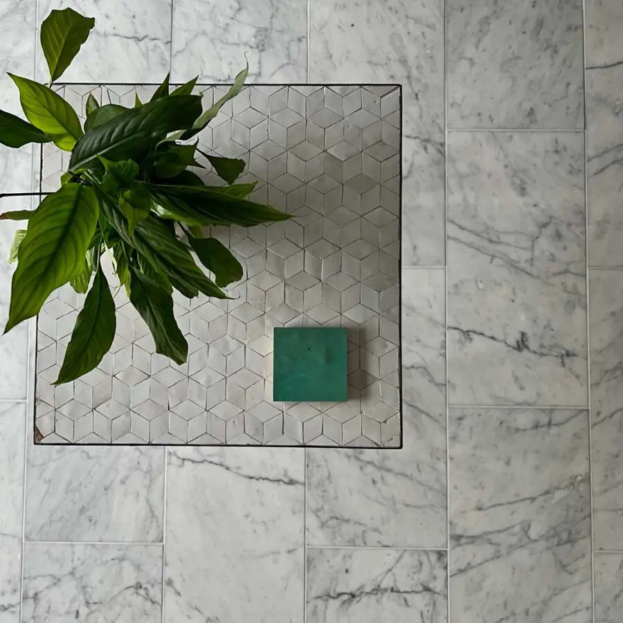 Carrara honed marble tiles Natural Stone Consulting