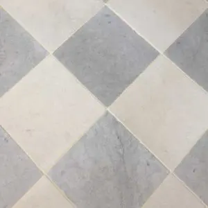 Fontaine checkered stone floor
