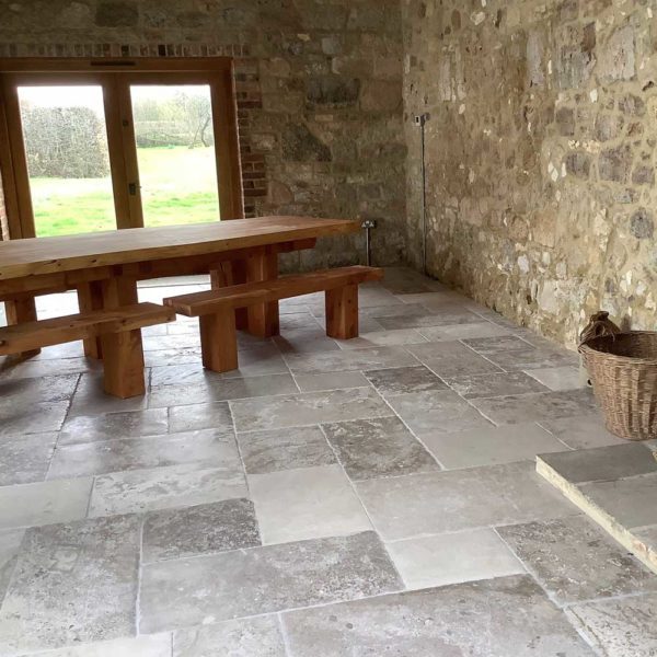 Bourgogne rendition antiqued french limestone