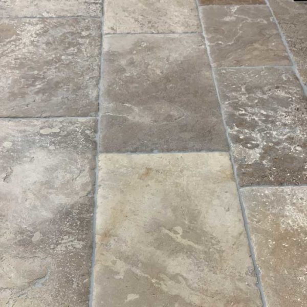 Bourgogne rendition antiqued limestone floor