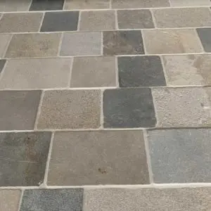 yorkshire blend tumbled limestone pavers