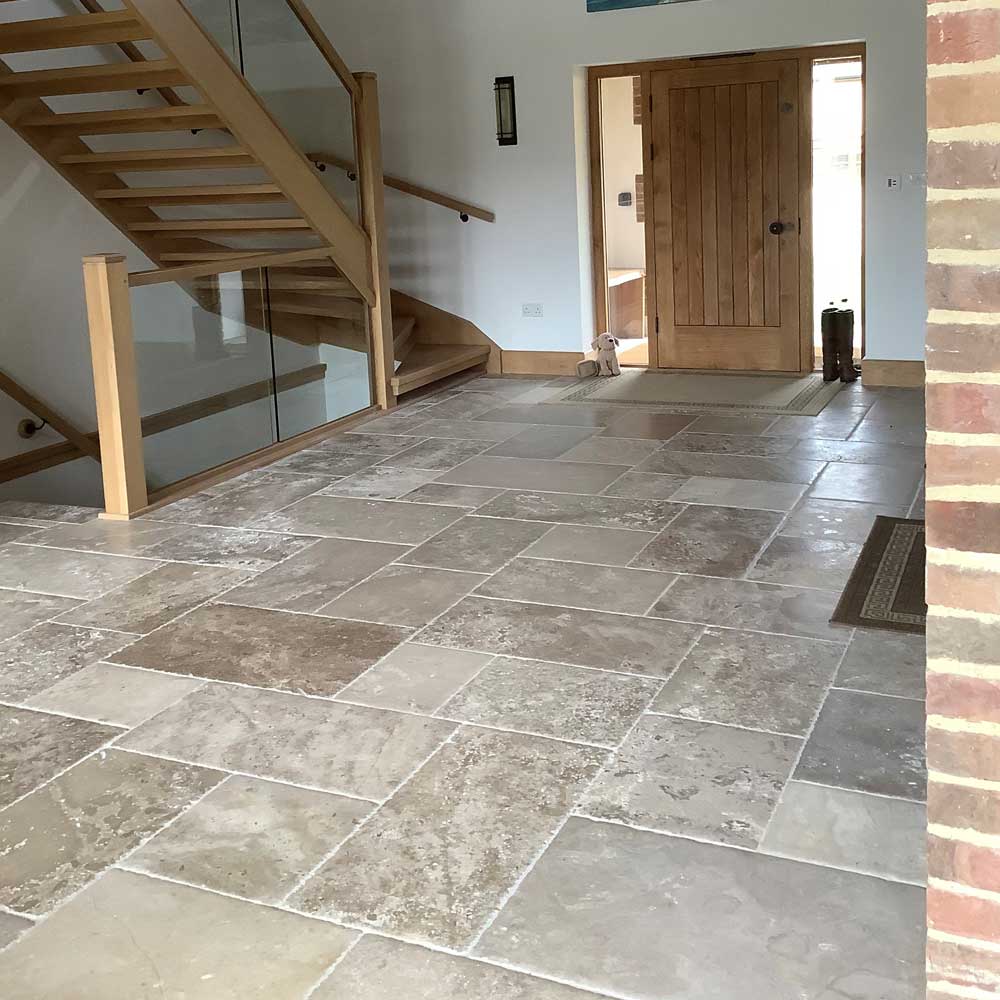 Bourgogne rendition French limestone flooring