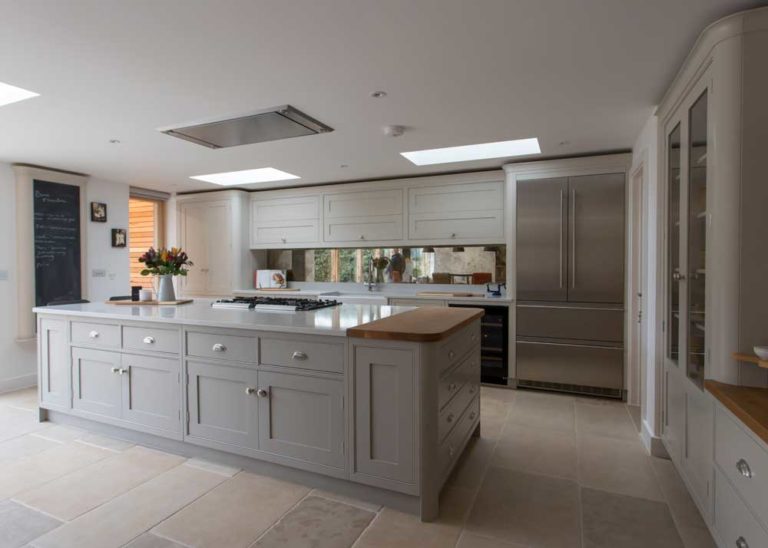 Case study A traditional kitchen stone floor for family home Natural