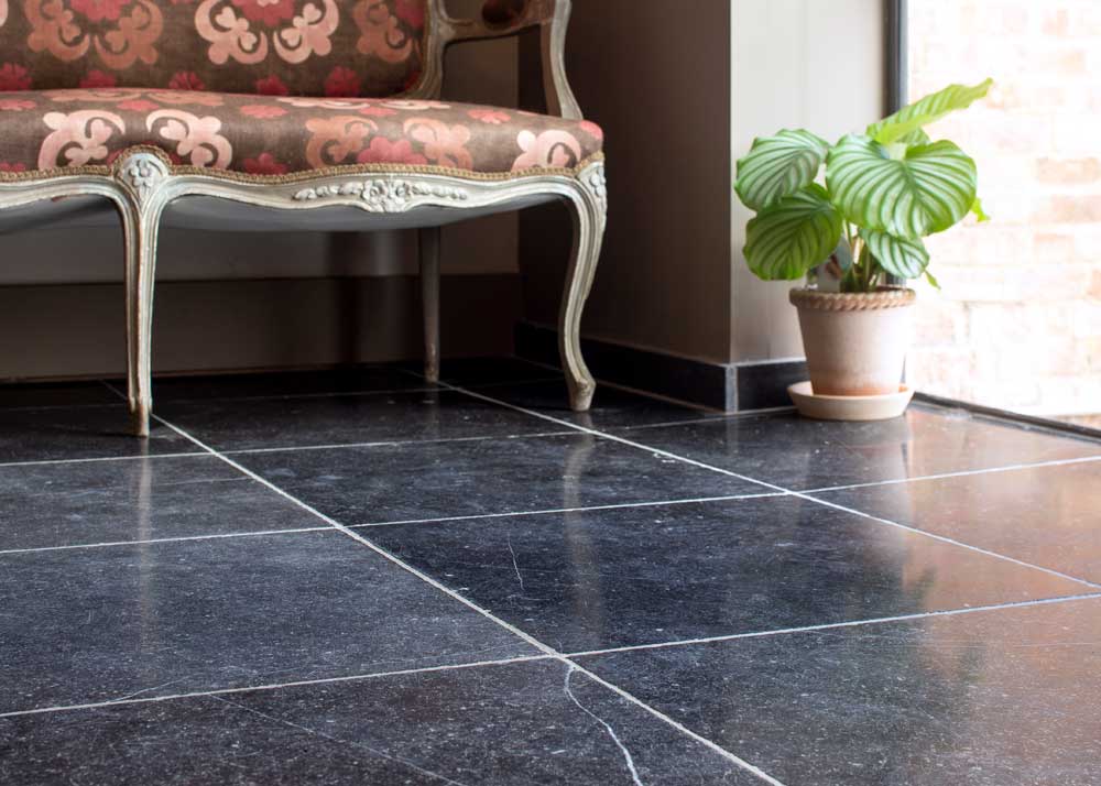 Belgian blue stone tiles