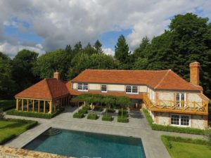 Berkeley grey limestone paving and swimming pool coping stones