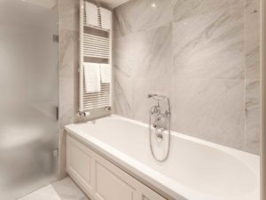 Carrara marble bathroom tiles