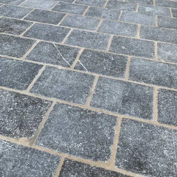 Belgian blue stone tumbled pavers Natural Stone Consulting