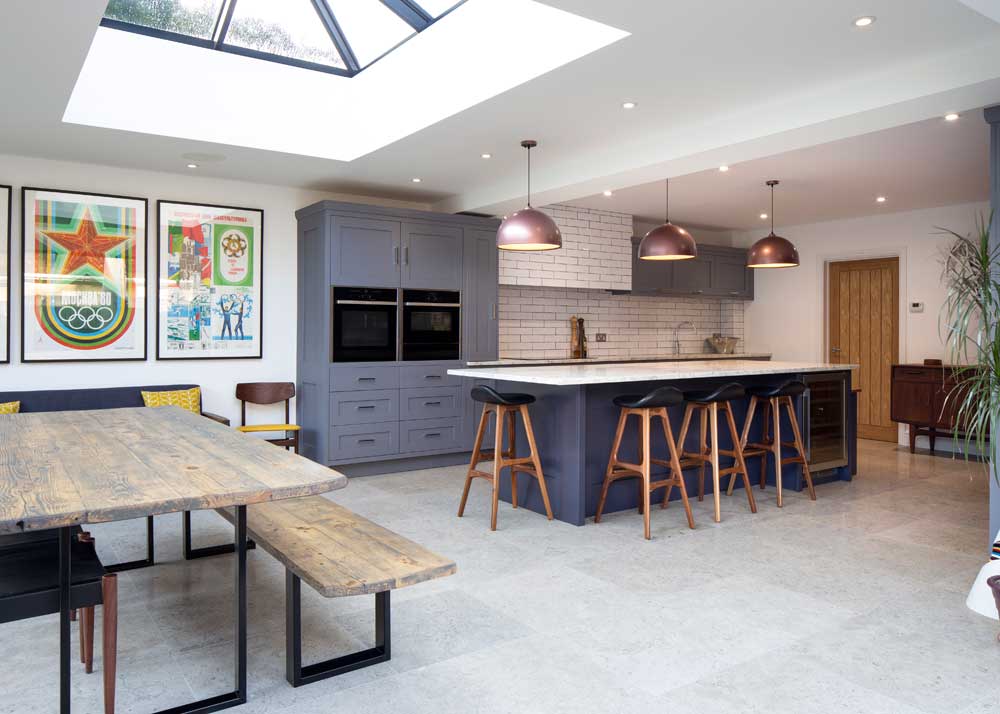 Modern kitchen stone tiles