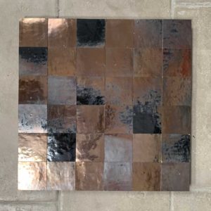 burnt copper zellige tiles