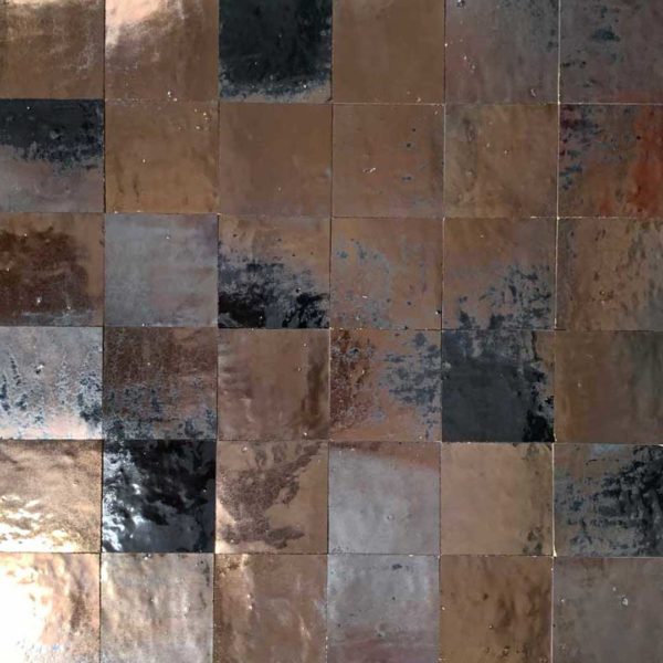 burnt copper zellige tiles