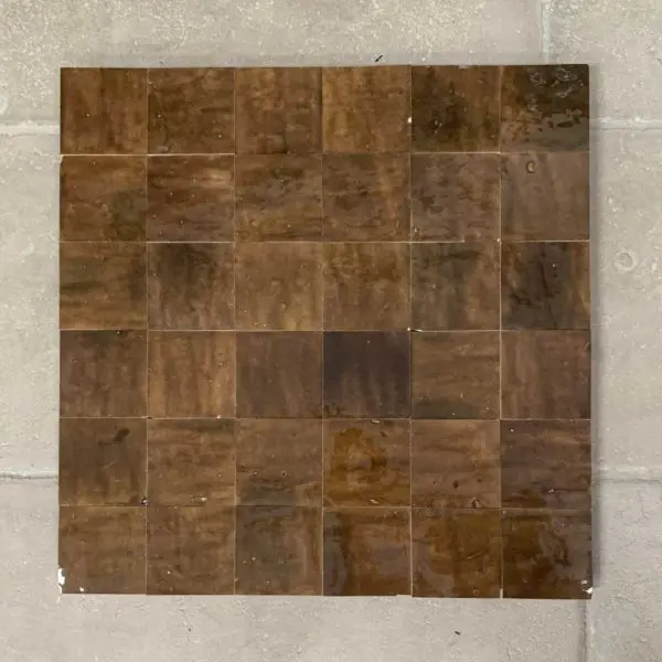 Coffee brown zellige tiles