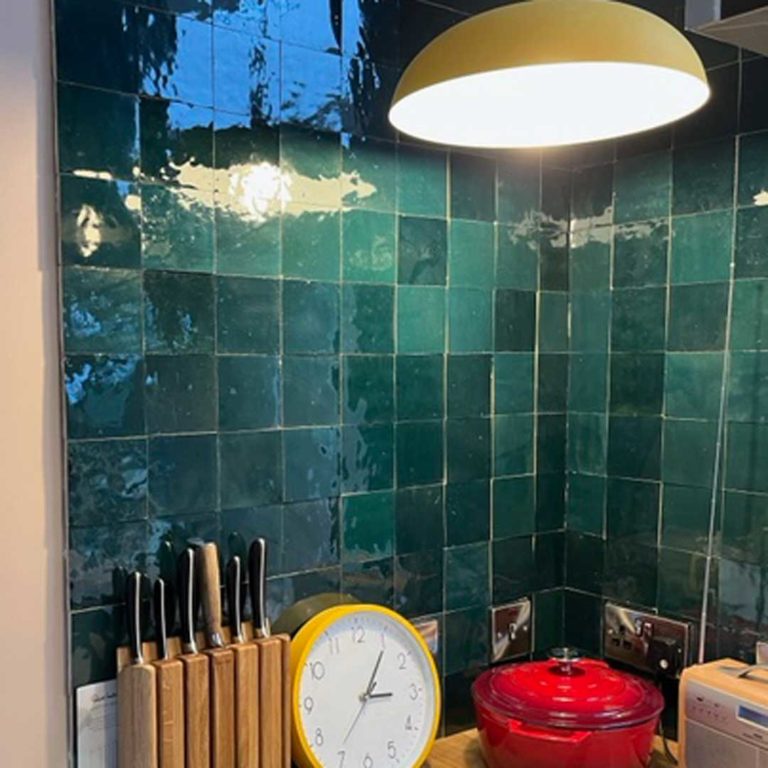 Emerald green Zellige tiles Natural Stone Consulting