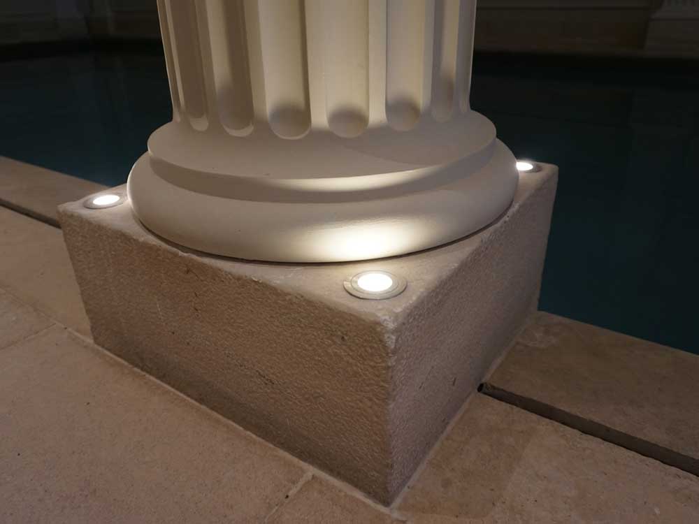 Agen French limestone column base