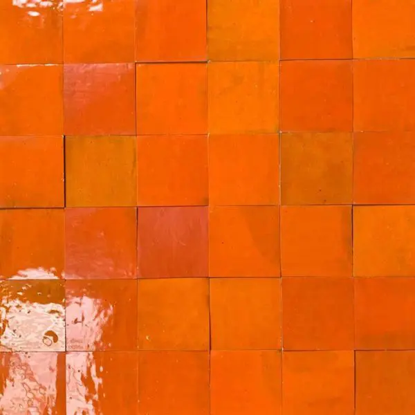 Orange Zellige Tiles