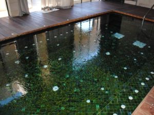 Zellige tiles swimming pool