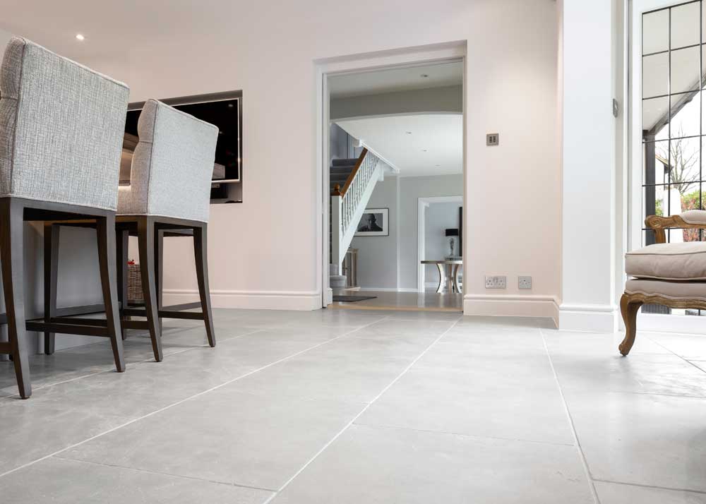 pale grey neutral kitchen