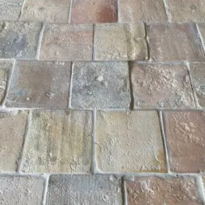 Reclaimed terracotta squares
