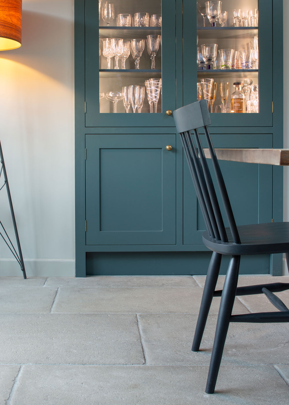 grey flagstone floor