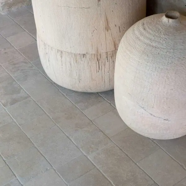 Beige rustic stone pavers for inside