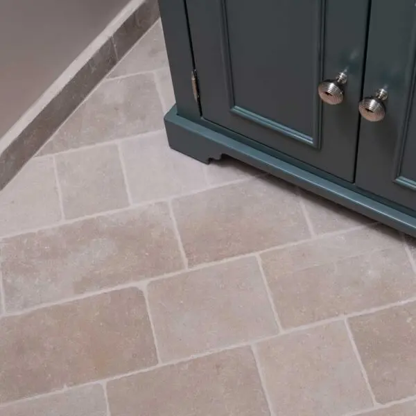 Overbury beige limestone pavers for inside