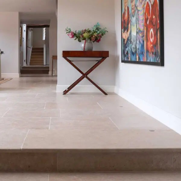 bampton aged flagstones floor and steps