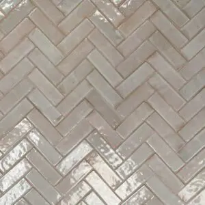 Old Ivory Bejmat tiles herringbone