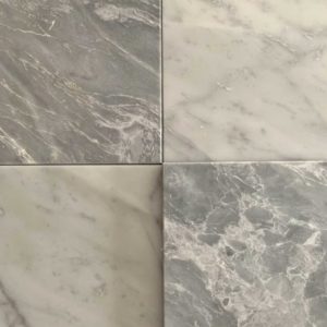 pietra grey marble checkered floor