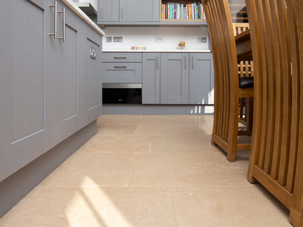 Chambery beige limestone kitchen