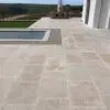 Tumbled limestone Bampton aged flagstones for paving
