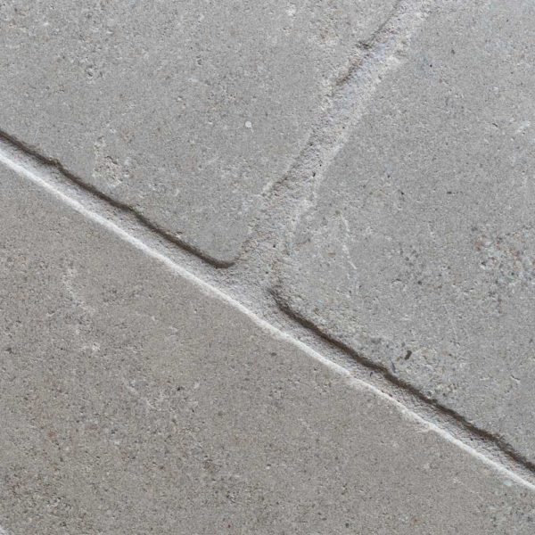Chalon grey limestone paving