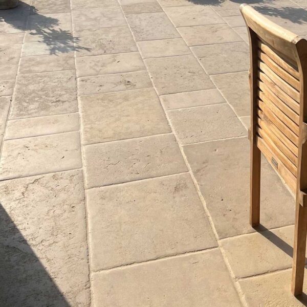 paris casa antiqued limestone paving