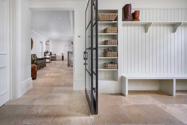 French limestone flooring