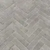 Gris limestone brick paver herringbone