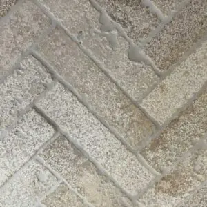 Rustic cream and beige brick pavers for floors and walls