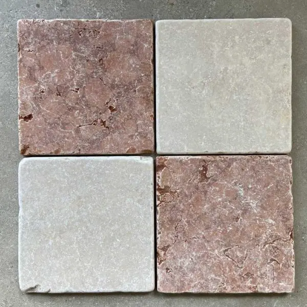 Bardolino tumbled marble tiles
