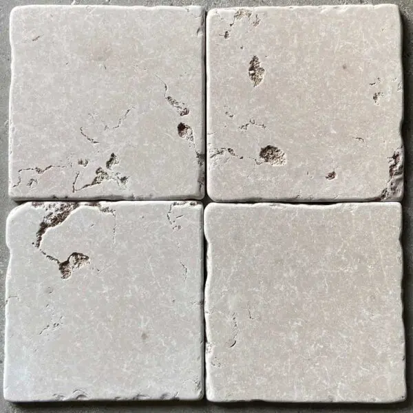 rosa tumbled marble tiles