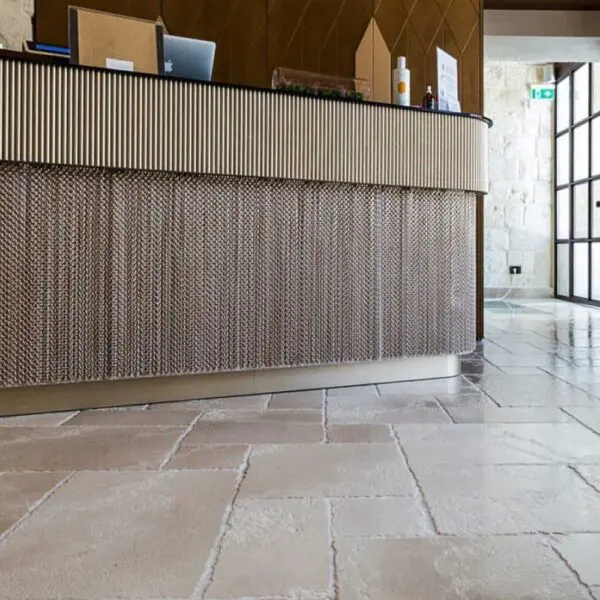 Campania anticato rustic cream limestone flooring