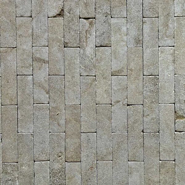 Bourton buff tumbled limestone brick paver for outside