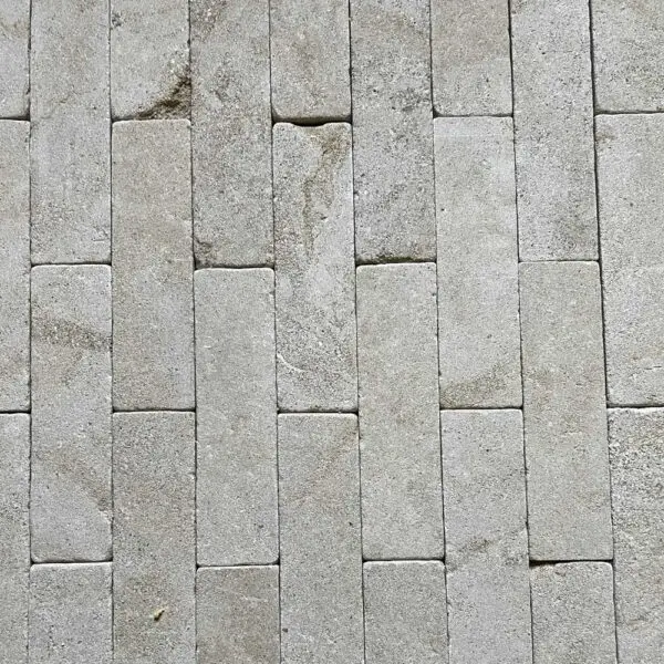Bourton buff tumbled limestone brick paver