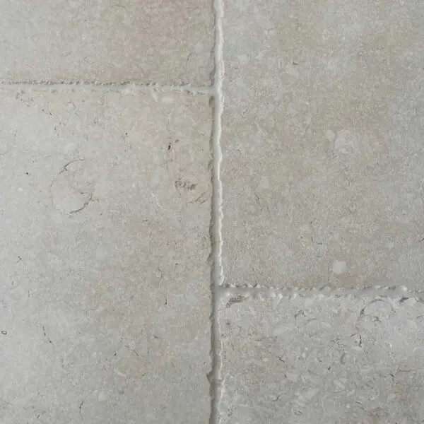 Cream aged flagstone flooring